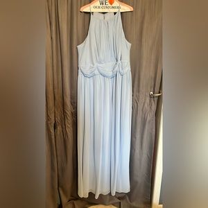 Blue bridesmaid dress. Size 20. Worn twice